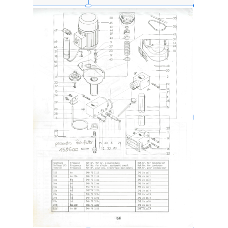 MOTOR KOMPL. 240/50/1 - für die vertikale Fräs- und Bohrvorrichtung Compact 8